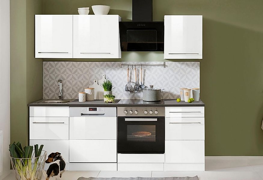 KOCHSTATION Küchenzeile KS-Trient, ohne E-Geräte, Breite 220 cm günstig online kaufen