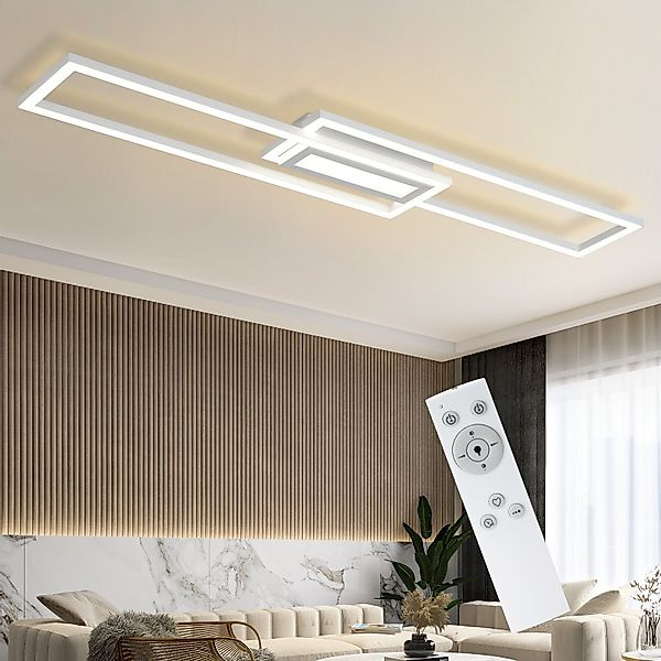 Nettlife LED Deckenleuchte Modern Dimmbar Schwarz günstig online kaufen