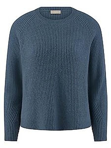 Rundhals-Pullover Peter Hahn blau günstig online kaufen