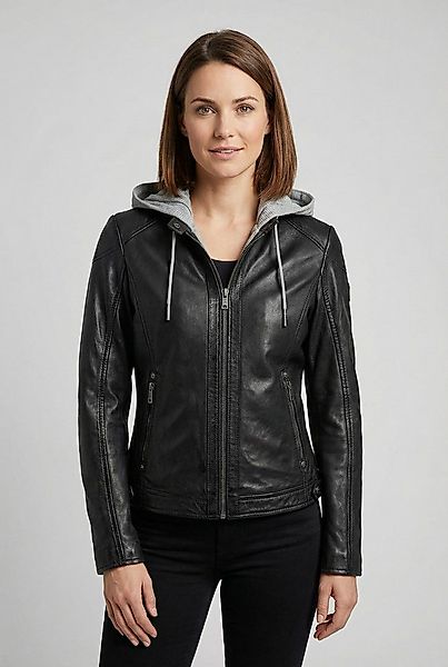 Mauritius Lederjacke MWAlani Bikerjacke mit abnehmbarer Kapuze günstig online kaufen