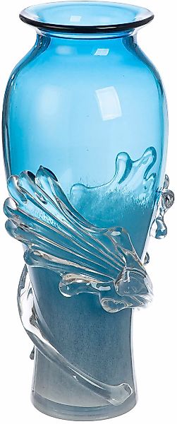 Casablanca by Gilde Tischvase "Vase Wave blau", (1 St.) günstig online kaufen