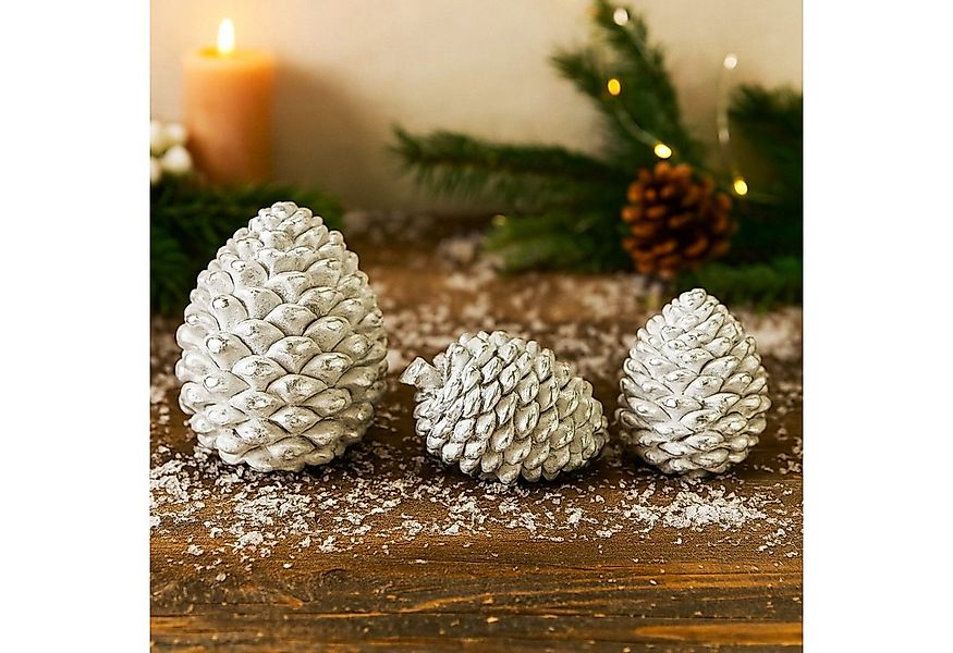 Online-Fuchs Dekoobjekt 3 Tannenzapfen in verschiedenen Größen - Herbstdeko günstig online kaufen