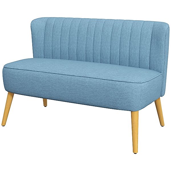 HOMCOM Zwei Sitzer Couch, bis 150 kg belastbar, Sofa ohne Armlehnen, Stoffs günstig online kaufen