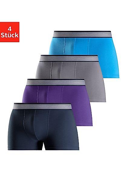 H.I.S Boxer "Boxershorts für Herren" Packung, 4 Stk. tlg., mit gestreiftem günstig online kaufen