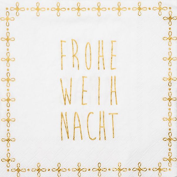 Serviette ''Frohe Weinhnacht'' 33 x 33 cm günstig online kaufen