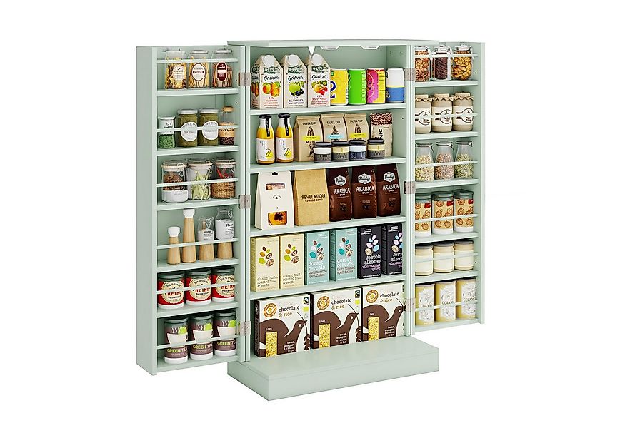 COSTWAY Mehrzweckschrank Küchenschrank mit 6 verstellbaren Einlegeböden günstig online kaufen