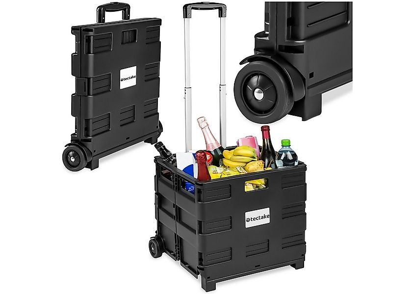 tectake Einkaufstrolley Einkaufswagen klappbar, klappbar günstig online kaufen