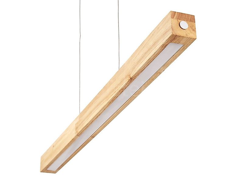 hofstein Pendelleuchte dimmbare Hängelampe aus Metall/Holz/Kunststoff in Sc günstig online kaufen