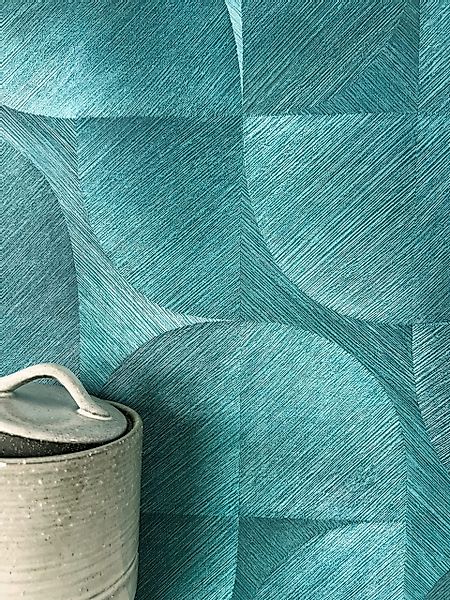 Newroom Vliestapete, Blau Tapete Modern Muster günstig online kaufen