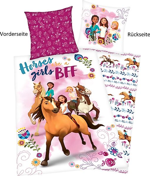 Kinderbettwäsche "Spirit" 2 Stk. tlg. mit tollem Motiv günstig online kaufen