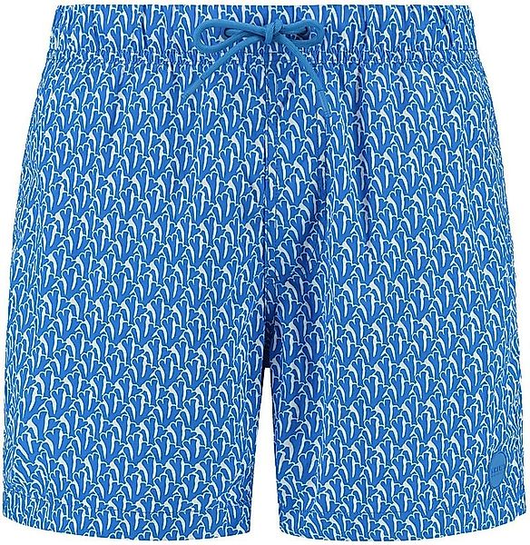 Shiwi Badeshorts Nick Wavy Coral Blau - Größe XXL günstig online kaufen