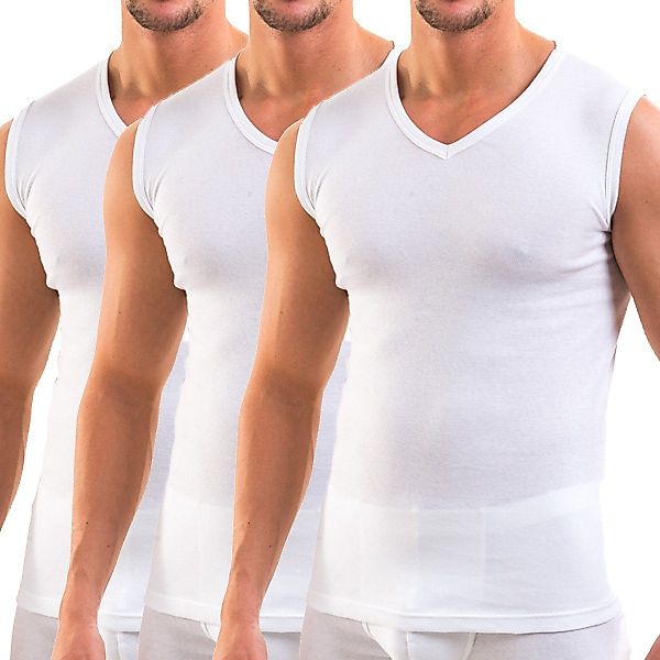HERMKO Achseltop 3050 3er Pack Herren günstig online kaufen