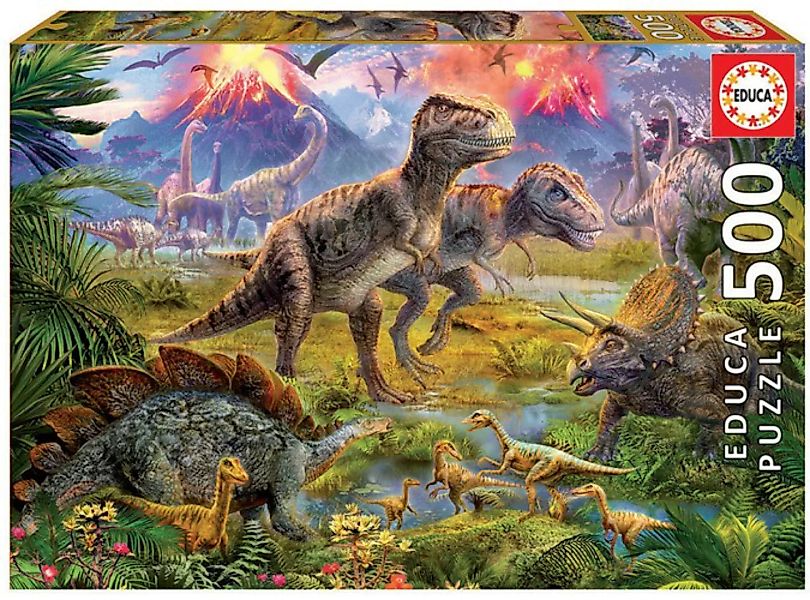 Educa Puzzle 9215969 - Dinosaur Gathering - 500 Teile Puzzle günstig online kaufen