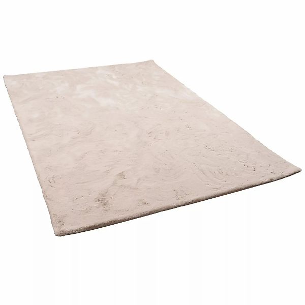 Pergamon Luxus Super Soft Fellteppich Plush Beige 90x160cm günstig online kaufen