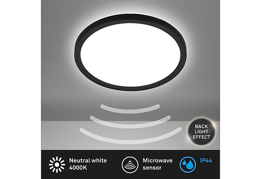 Briloner Leuchten Deckenleuchte LED Deckenlampe Badlampe Bewegungsmelder Ba günstig online kaufen