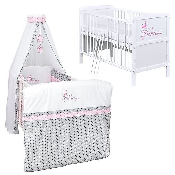 Baby-Delux Komplettbett Babybett Natalie Princess Komplettset, 10-tlg., Kin günstig online kaufen