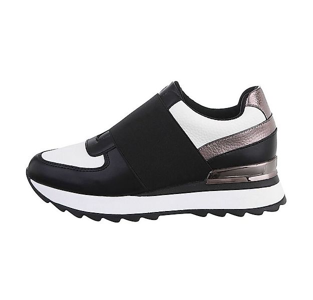 Ital-Design Damen Low-Top Freizeit Sneaker Keilabsatz/Wedge Sneakers Low in günstig online kaufen