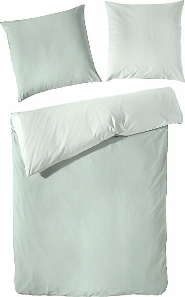 Primera Wendebettwäsche "Kate" 3 Stk. mit Two-Tone-Optik, feines Grafik-Mus günstig online kaufen