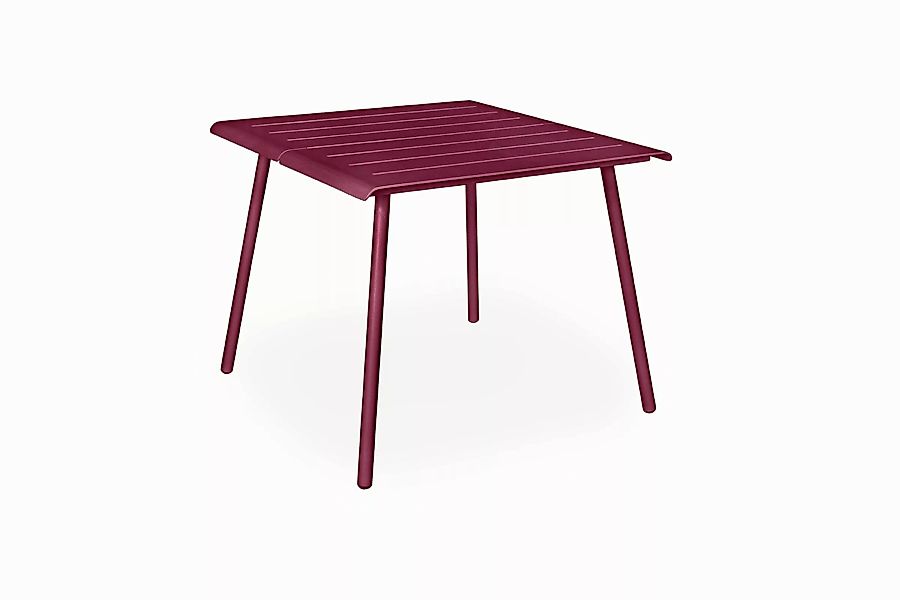 Vapio Outdoortisch Aluminium 90x90x74 cm Beere günstig online kaufen