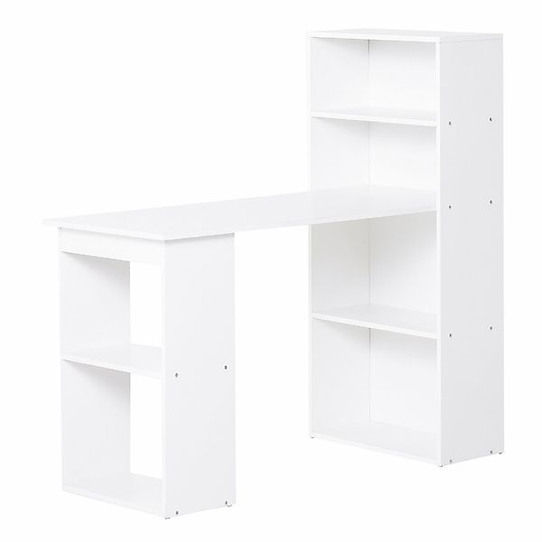 HOMCOM Schreibtisch Küchentisch mit Regal Computertisch günstig online kaufen
