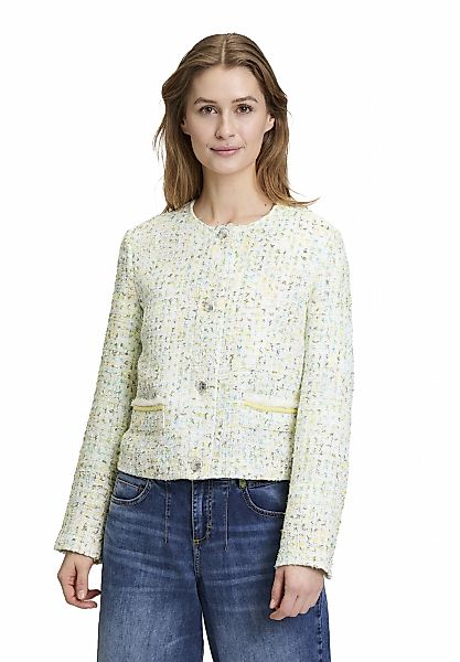 Cartoon Jackenblazer "Damen Tweedblazer mit Fransen" Aufgesteppte Bänder günstig online kaufen