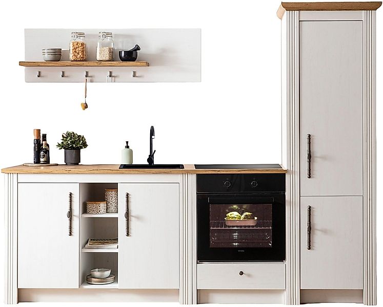 KOCHSTATION Küchenzeile KS-Westminster, Pantryküche im Landhaus Stil, hochw günstig online kaufen