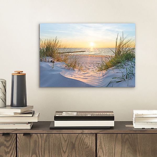 MuchoWow Metallbild Strand - Sonne - günstig online kaufen