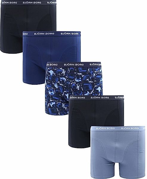Bjorn Borg Boxers Cotton Stretch 5-Pack Blau - Größe M günstig online kaufen