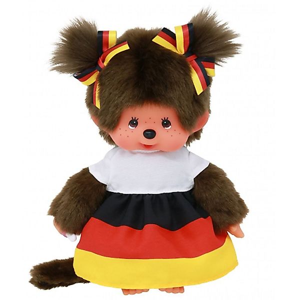 Monchhichi Plüschfigur Mädchen im Deutschland-Kleid 20 günstig online kaufen