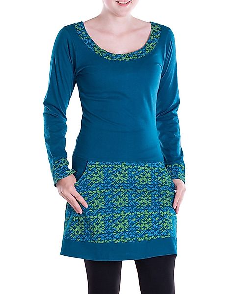 Vishes Langarmshirt Langarmshirt-Kleid Leicht Kurze Damen günstig online kaufen