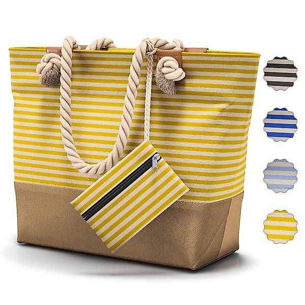 furora HOLIDAY Strandtasche Badetasche mit Reißverschluss günstig online kaufen