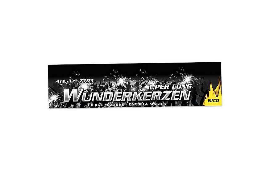 Nico Geburtstagskerze Wunderkerze SUPER LONG 30cm 10 Stück (1 Pack) günstig online kaufen