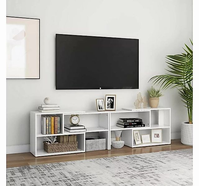 furnicato TV-Schrank Weiß 149x30x52 cm Holzwerkstoff günstig online kaufen