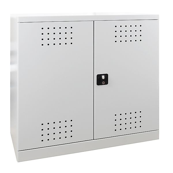 PROREGAL Gefahrstoffschrank Small HxBxT 100 x 100 x 50 cm Lichtgrau günstig online kaufen