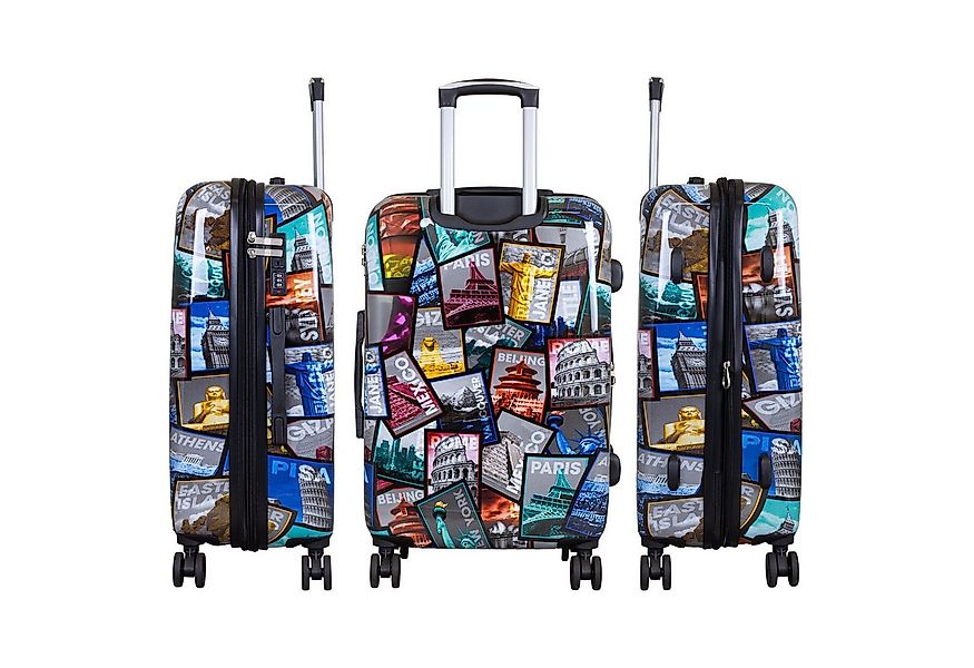 Trendyshop365 Hartschalen-Trolley City, bunter Koffer mit Motiv, 3 Größen, günstig online kaufen