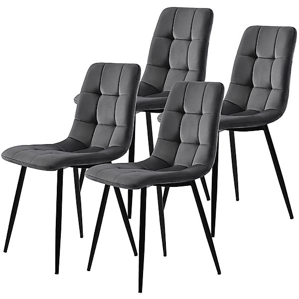 Furnishings Home Esszimmerstuhl Polsterstuhl 4er Set, gepolstert & gesteppt günstig online kaufen
