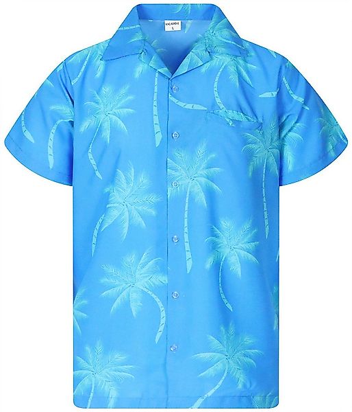 King Kameha Hawaiihemd Palmshadow Funky Hawaii-Hemd Kurzarm Front-Tasche St günstig online kaufen