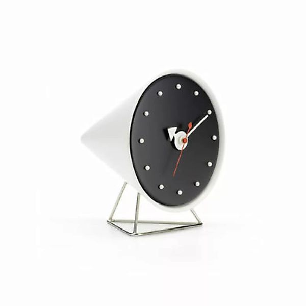 Standuhr Desk Clock - Cone Clock plastikmaterial weiß / By George Nelson, 1 günstig online kaufen