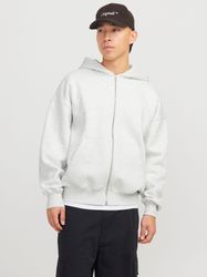 Jack & Jones Kapuzensweatjacke "JJEURBAN EDGE SWEAT ZIP HOOD NOOS" mit Ripp günstig online kaufen