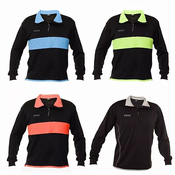 Sweatshirt Geco Fußball Trainings Sweatshirt Vento neonfarben mit Kragen günstig online kaufen