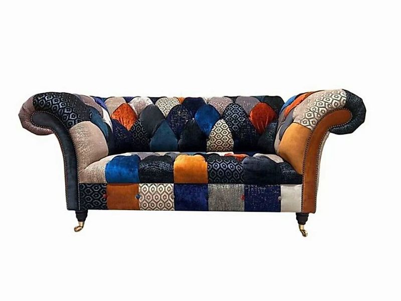 JVmoebel Sofa Sofas Sitz Stoff Design 2-Sitzer Luxus Chesterfield Möbel Meh günstig online kaufen