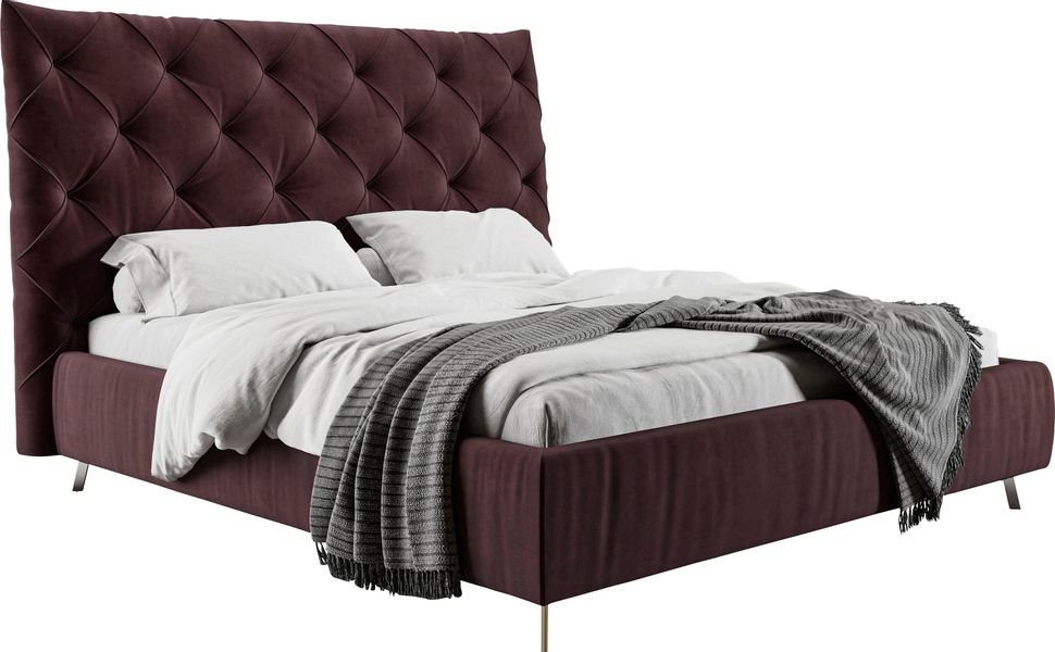 PLACES OF STYLE Polsterbett "Elloree, in 4 Breiten, hinten mit Originalstof günstig online kaufen