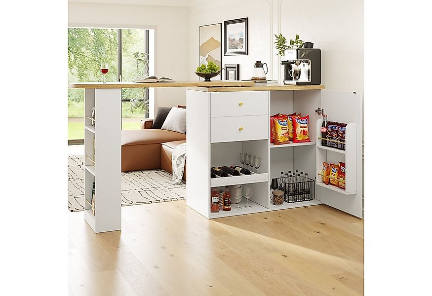 Flieks Bartisch 360° drehbar Stehtisch mit Kommode (Set, 2-St., für Esszimm günstig online kaufen