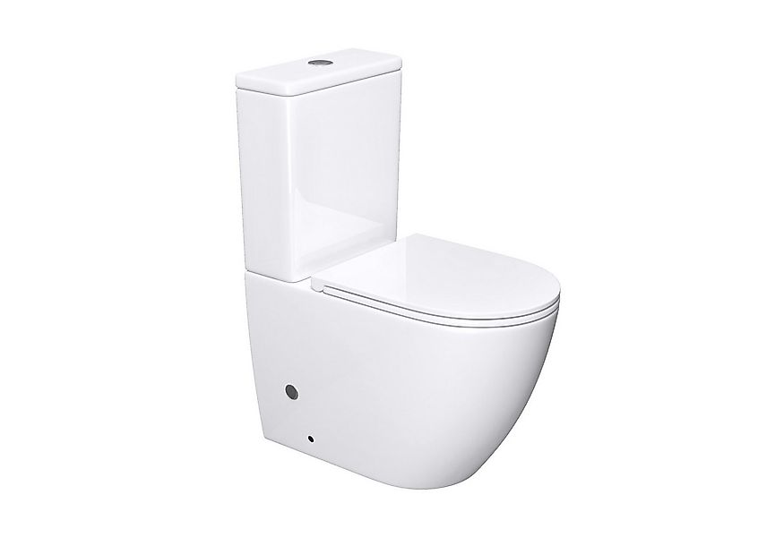 Mai & Mai Tiefspül-WC Spülrandlos StandWC + Spülkasten + WC-Sitz (mit Soft- günstig online kaufen