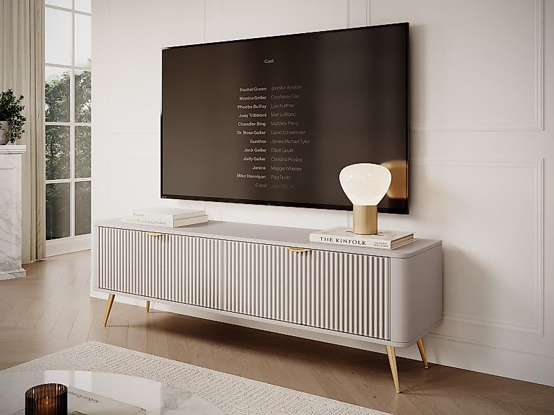 Compleo TV-Schrank mit Lamellen BELLO, TV-Tisch, günstig online kaufen