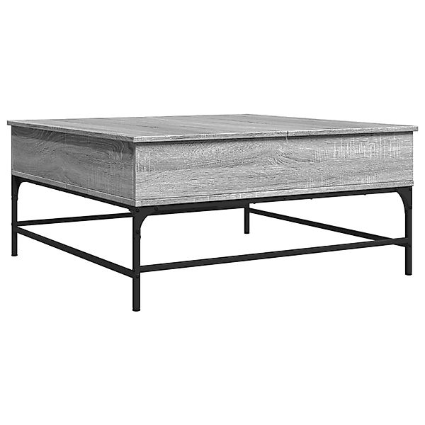 vidaXL Couchtisch Grau Sonoma 95x95x45 cm Holzwerkstoff und Metall 3217067 günstig online kaufen