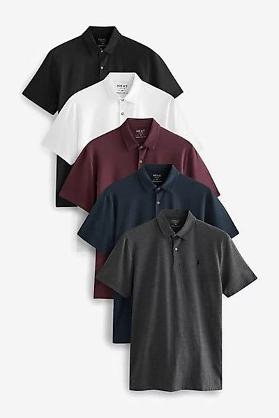 Next Poloshirt Poloshirts aus Jersey im 5er-Pack (5-tlg) günstig online kaufen