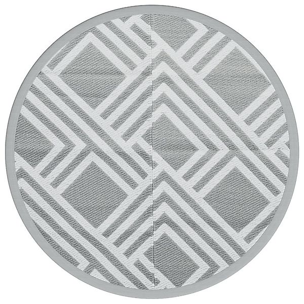 vidaXL Outdoorteppich Outdoor-Teppich ARAKIL Grau Ø200 günstig online kaufen