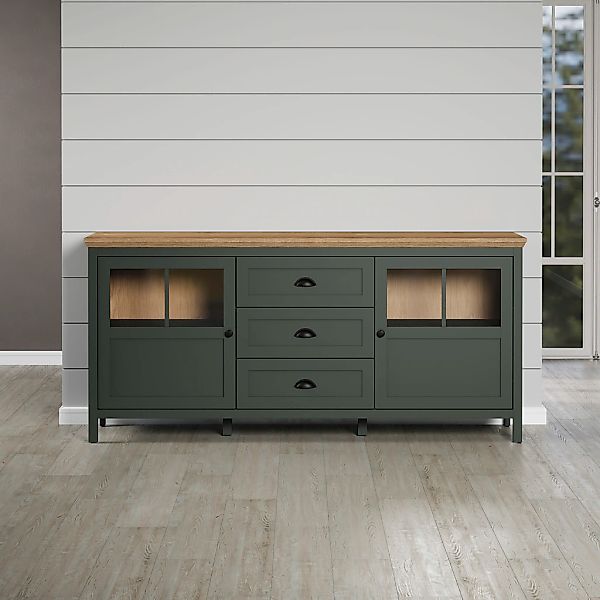Home affaire Sideboard "Vienna", (1 St.), Kommode im Landhausstil - Beleuch günstig online kaufen