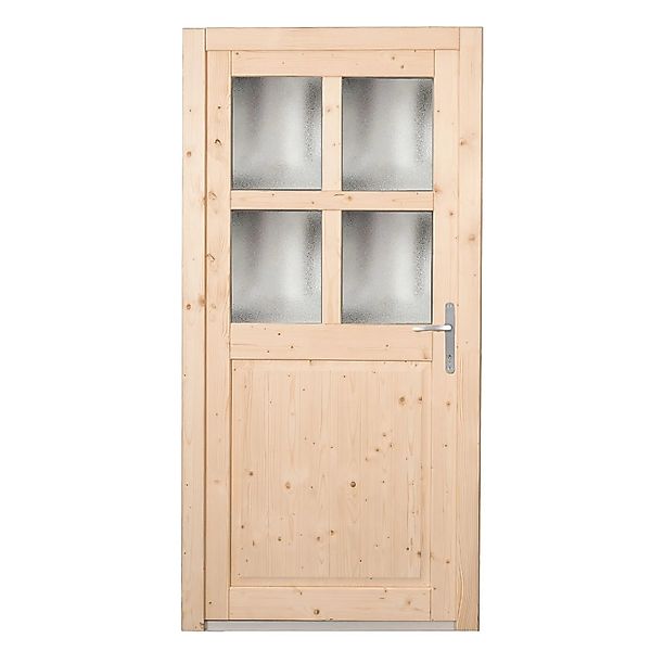 Panto Holz-Nebeneingangstür NET 502 Natur 98 cm x 198 cm DIN R günstig online kaufen